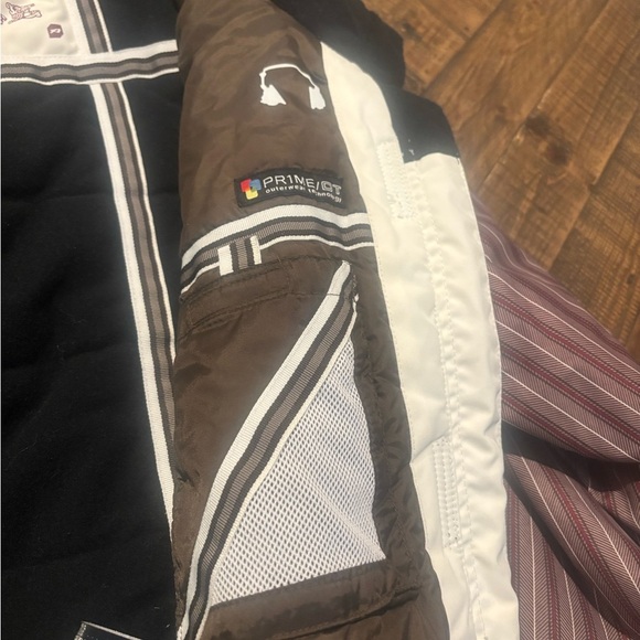 Orage Kids Puffer Jacket - Cream and Brown Size 14. Great condition! - Picture 11 of 16